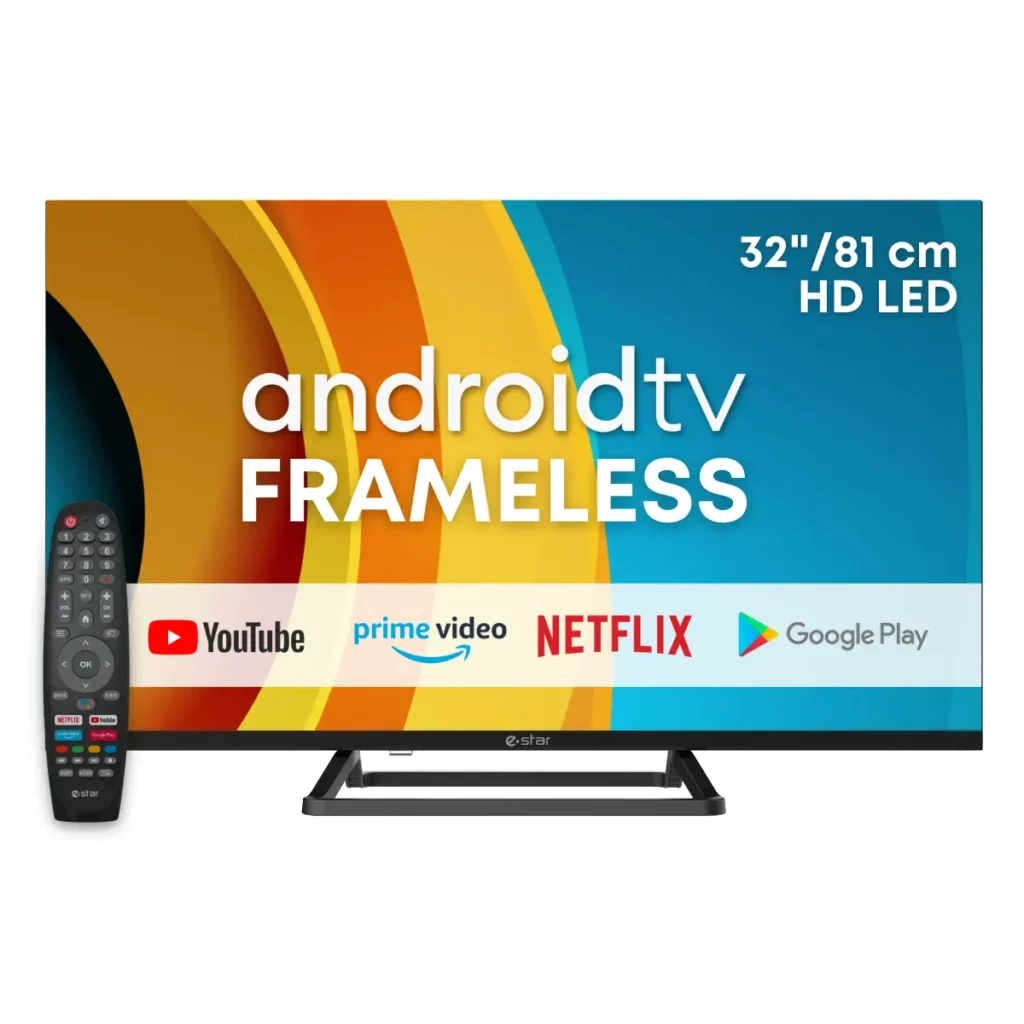 eSTAR Android TV 32"/82cm 2K HD LEDTV32A3T2