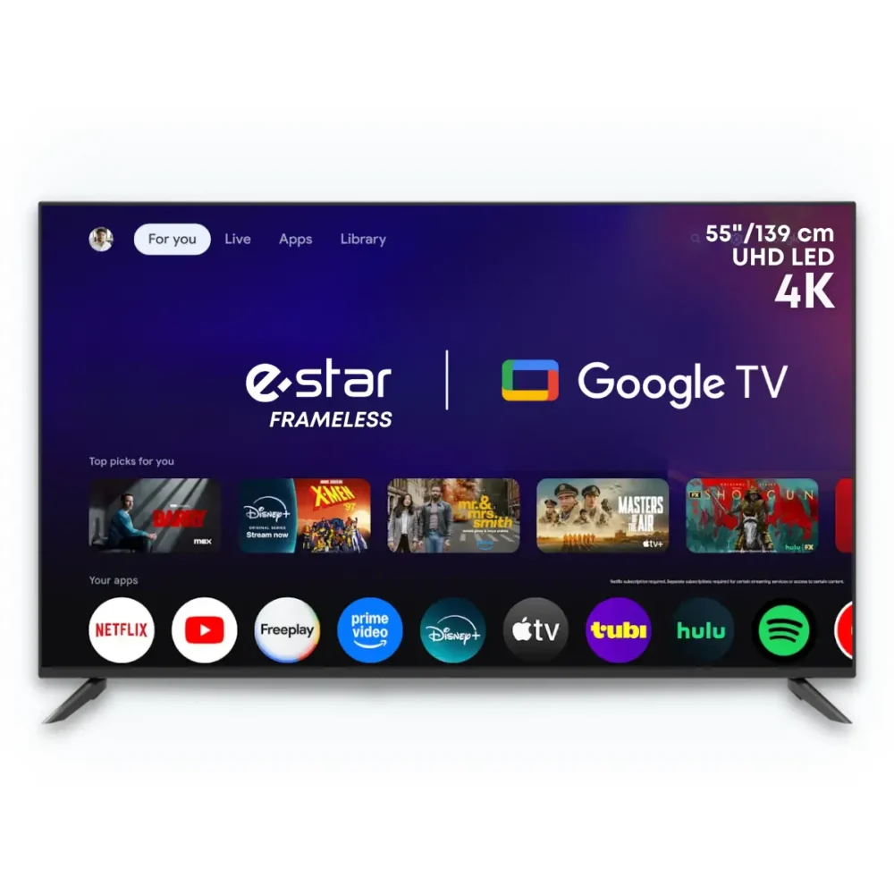 eSTAR Android TV 55"/140cm 4K UHD LEDTV55A1T2